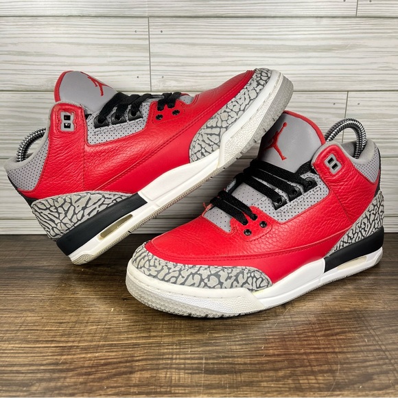 Air Jordan 3 Retro SE GS Unite Youth Red Shoes - Youth 6Y - Women’s 7.5 - Picture 3 of 9